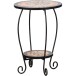 Blumentisch >Prato< in matt schwarz, mehrfarbig - 41x59x41 (BxHxT)