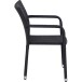 Gartenstuhl >Minas< in schwarz - 60x83x56 (BxHxT)