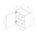 EDDY Moderner Hängeschrank Küche in Weiß matt - Geräumiger Küchenschrank mit viel Stauraum - 50 x 50 x 31 cm (B/H/T)