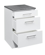 EDDY Moderner Schubladenschrank Küche in Weiß...