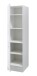 EDDY Moderner Vorratsschrank Küche in Weiß matt - Geräumiger Küchenschrank mit viel Stauraum - 50 x 200 x 57 cm (B/H/T)