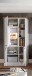 JASMIN Moderner Einbauschrank für Kühlschrank in Pinie hell, Artisan Eiche Optik - Geräumiger Hochschrank Küchenschrank mit viel Stauraum - 104 x 216,5 x 61 cm (B/H/T)