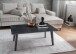 Couchtisch >2166-05< in Schwarz marmoroptik matt, Keramik - 110x42,5x60 (BxHxT)