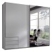 Schwebetürenschrank >Seattle< in WEISS - 225x208x65cm (BxHxT)