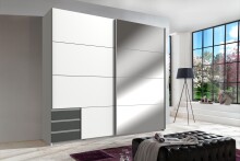 Schwebetürenschrank >Seattle< in WEISS +...