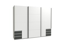 Schwebetürenschrank >Seattle< in WEISS +...