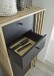 Badezimmer-Set "Vassili" (4-teilig) in Artisan Eiche / schwarz - 198x195x36cm (BxHxT)