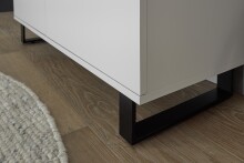 Kommode >AUSTIN< in modern white, HWP - 111x74x40cm (BxHxT)