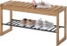 Schuhbank >BANTRY< in holzfarben, Eiche massiv geölt - 88x45x30cm (BxHxT)