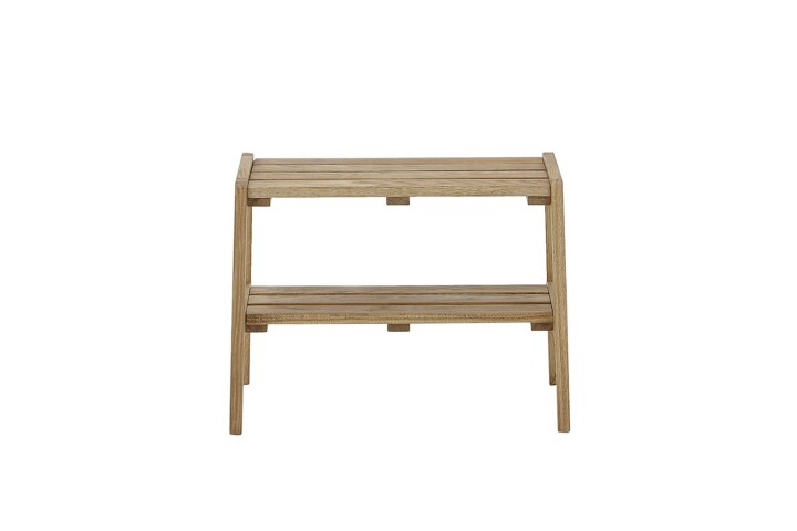 Sitzbank >BANTRY< in holzfarben, Eiche massiv geölt - 60x45x36cm (BxHxT)