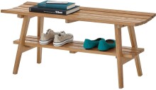 Sitzbank >BANTRY< in holzfarben, Eiche massiv geölt - 100x45x36cm (BxHxT)