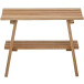 Bank >BANTRY< in holzfarben, Eiche massiv geölt - 60x45x36cm (BxHxT)