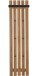 Garderobenpaneel >BANTRY< in holzfarben, Eiche massiv geölt - 40x120x22 (BxHxT)