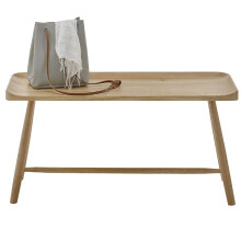 Sitzbank >BANTRY< in holzfarben, Eiche massiv geölt - 95x45x35cm (BxHxT)