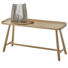 Sitzbank >BANTRY< in holzfarben, Eiche massiv geölt - 95x45x35cm (BxHxT)