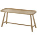Sitzbank >BANTRY< in holzfarben, Eiche massiv geölt - 95x45x35cm (BxHxT)