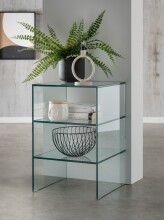 Ablageregal >7214< in Klarglas, Glas - 40x60x40cm...