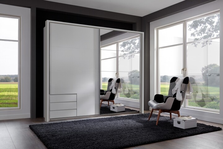 Kleiderschrank-Set >Seattle< in Weiß - 228x213x65cm (BxHxT)