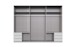Kleiderschrank-Set >Seattle< in Weiß - 273x213x65cm (BxHxT)