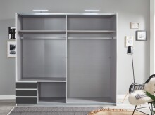 Kleiderschrank-Set >Seattle< in Weiß - 228x213x65cm (BxHxT)
