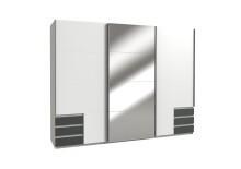Schlafzimmer-Set >Seattle< in Weiß - 273x213x65cm (BxHxT)