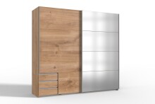 Schlafzimmer-Set >Seattle< in Plankeneiche-Nachbildung - 228x213x65cm (BxHxT)