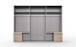 Schlafzimmer-Set >Seattle< in Plankeneiche-Nachbildung - 273x213x65cm (BxHxT)