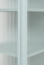 Vitrine >Milton< in mintgrün, Stahl - 40x101,5x40cm (BxHxT)