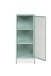 Vitrine >Milton< in mintgrün, Stahl - 40x101,5x40cm (BxHxT)