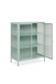 Vitrine >Milton< in mintgrün, Stahl - 80x101,5x40cm (BxHxT)