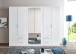 Drehtürenschrank >Freiburg< in WEISS - 270x208x58cm (BxHxT)
