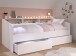 Stauraumbett >Sleep 4< in 23 - Weiss - 203x113x82cm (LxBxH)