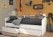 Stauraumbett >Sleep 4< in 23 - Weiss - 203x113x82cm (LxBxH)