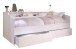 Stauraumbett >Sleep 4< in 23 - Weiss - 203x113x82cm (LxBxH)