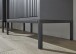Badezimmer-Set "Lucera" (4-teilig) in Grau matt / schwarz. 192 x 192 x 32 cm (B/H/T)