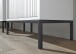 Badezimmer-Set "Lucera" (4-teilig) in weiß matt / schwarz. 192 x 192 x 32 cm (B/H/T)