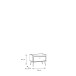 Nachtschrank >Whenua< in Mauvella Eiche, Salbei - 59,8x45,2x41,5cm (BxHxT)