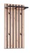 Wandgarderobe >Wandgarderobe Tip 3< in braun/schwarz - 45x90x23 (BxHxT)