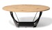 Couchtisch >Mona < in schwarz/braun - 100x40x60 (LxHxT)