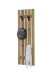 Garderoben-Set >BANTRY< in naturfarben, Eiche massiv geölt - 88x45x30cm (BxHxT)