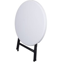 Klapptisch >Mufaro< in weiss aus Kunststoff/Stahl - 76cm (H)