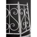 Baumbank >Varda< in weiss aus Stahl - 122x63x80cm (LxBxH)