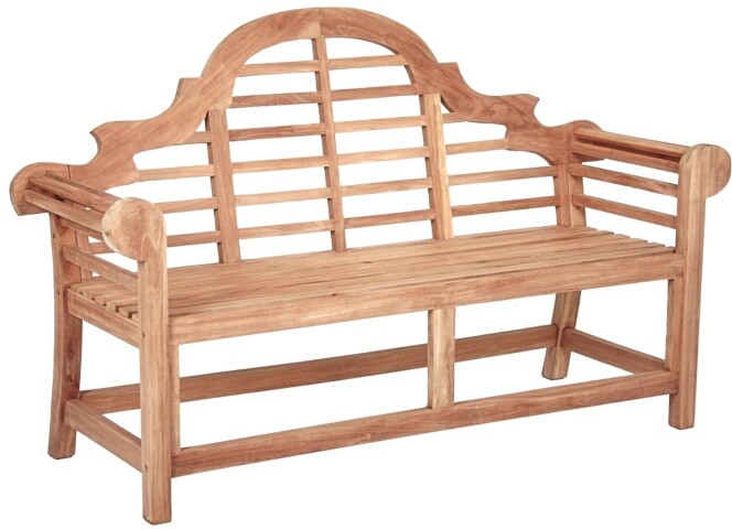 Gartenbank >Picadilli< in natur aus Teak - 46x141x45cm (LxBxH)
