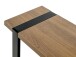 Beistelltisch >37100< in eiche, schwarz - 24x64x49cm (BxHxT)