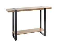 Konsole >37101< in eiche, schwarz - 120x82x30cm...