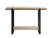 Konsole >37101< in eiche, schwarz - 120x82x30cm (BxHxT)
