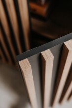 Kompaktgarderobe >Medan< in Dekor Artisan Oak / anthrazit - 80x190x37cm (BxHxT)