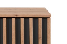 Kompaktgarderobe >Medan< in Dekor Artisan Oak / anthrazit - 122x190x37cm (BxHxT)