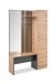 Kompaktgarderobe >Medan< in Dekor Artisan Oak / anthrazit - 122x190x37cm (BxHxT)