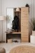 Kompaktgarderobe >Medan< in Dekor Artisan Oak / anthrazit - 122x190x37cm (BxHxT)